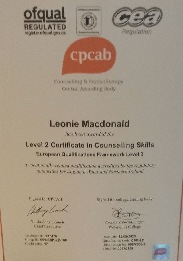 CPCAB Counselling Skills